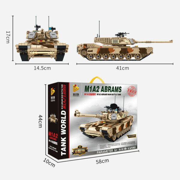 Panlos Bricks Tank World M1 A2 Abrams Modell Nr. 632010 – Bild 5