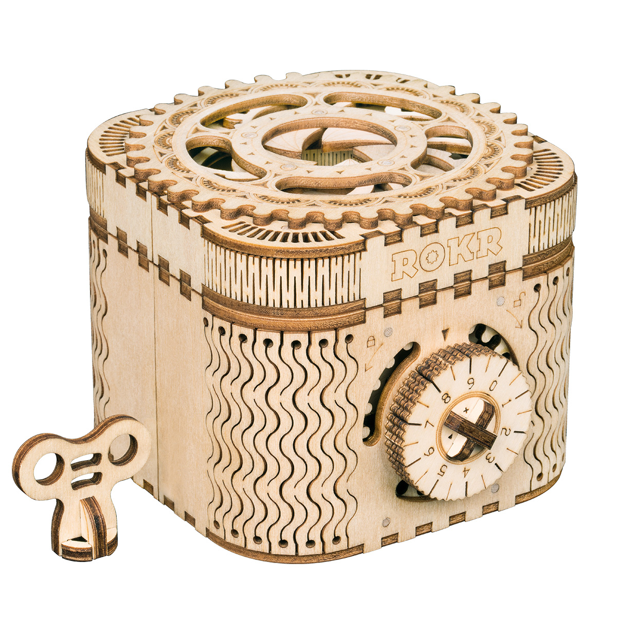 LK502.jpg Robotime 3D Holzpuzzle Schatzkiste Modell Nr. LK502 – Bild 1