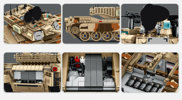 Panlos Bricks Tank World M1 A2 Abrams Modell Nr. 632010 – Bild 4