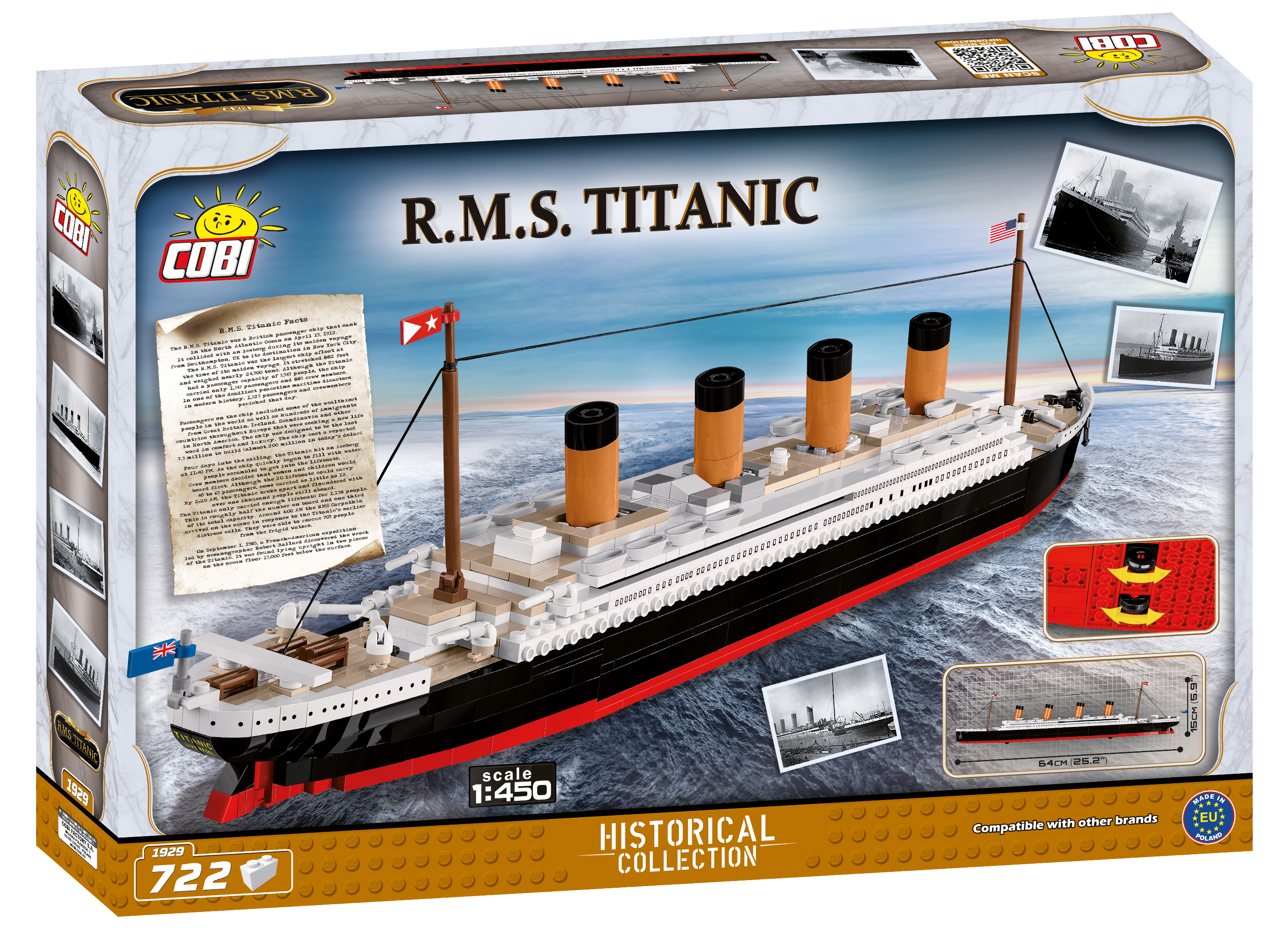 Cobi R.M.S. Titanic Historical Collection Modell Nr.1929 – Bild 7