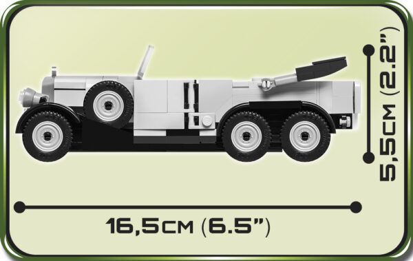 Cobi 1939 Mercedes G4 Historical Collection Modell Nr. 2409 – Bild 4