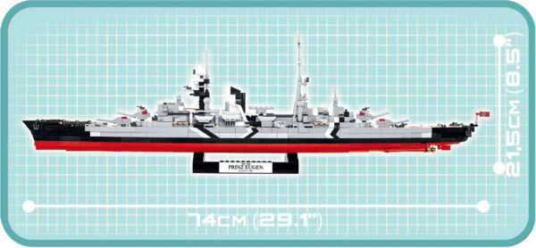 Cobi Prinz Eugen Heavy Cruiser Historical Collection Modell Nr.4823 – Bild 6