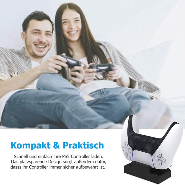 Single Ladestation Charger kompatibel mit PS5 Wireless Controller – Bild 3
