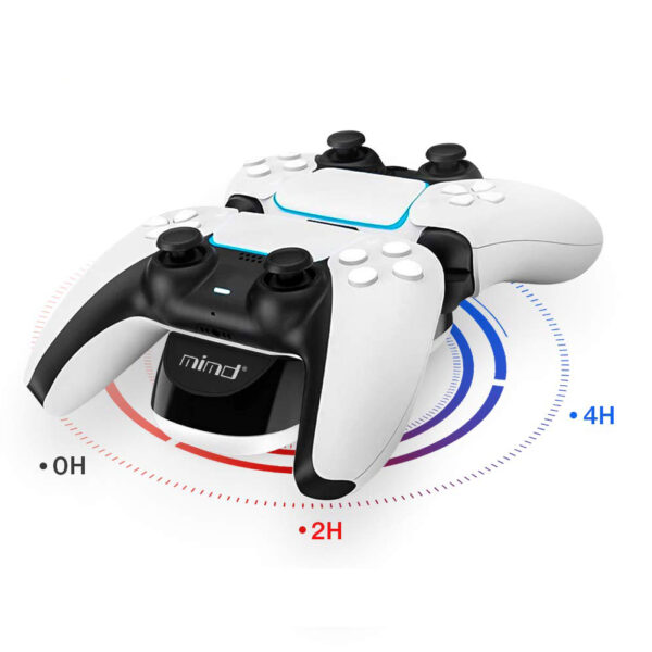 Dual Ladestation passend für PS5 Wireless Controller mit LED Ladestandsanzeige – Bild 6