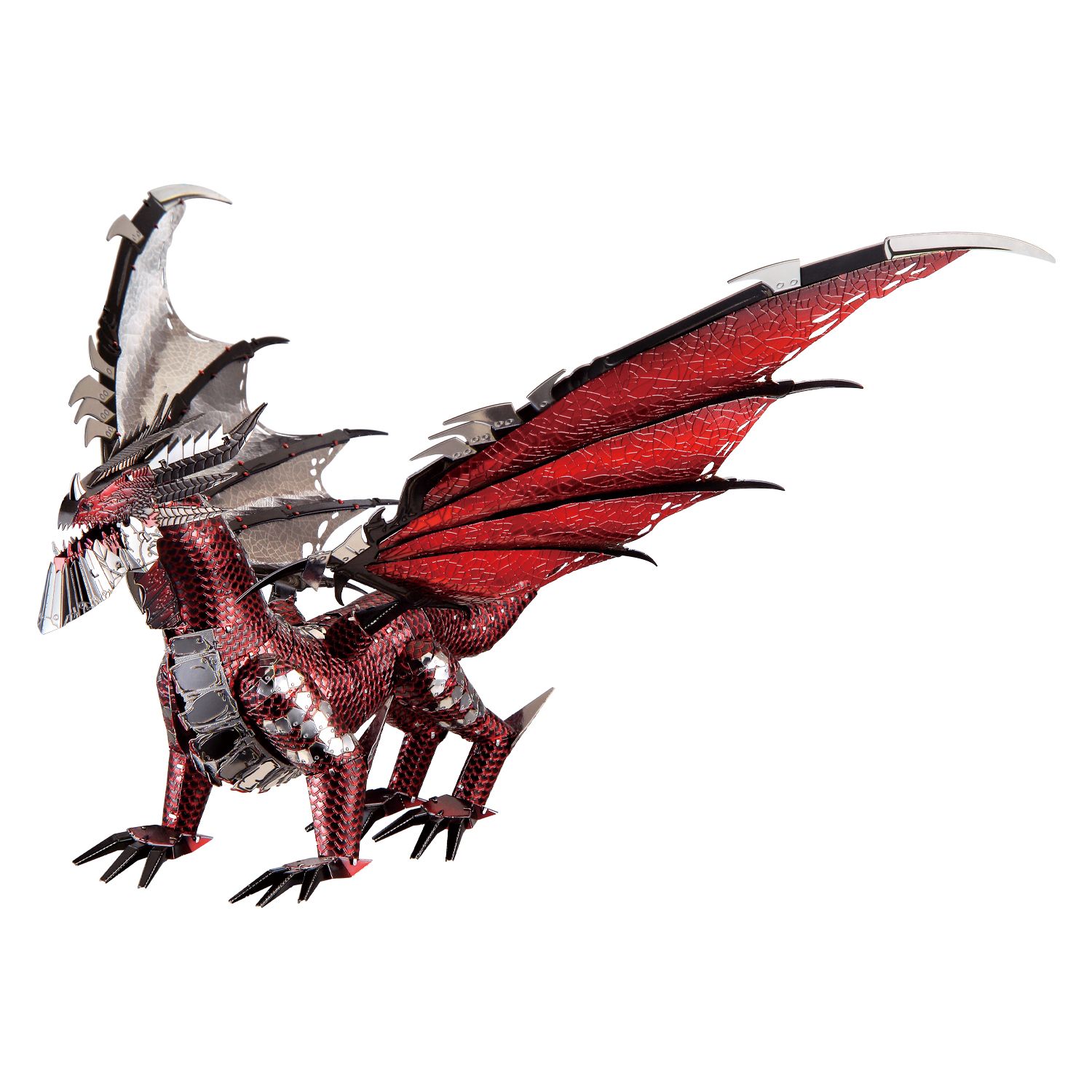 HP119-KRS.jpg Piececool 3D Metallpuzzle The Black Dragon Modell Nr. HP119-KRS – Bild 1