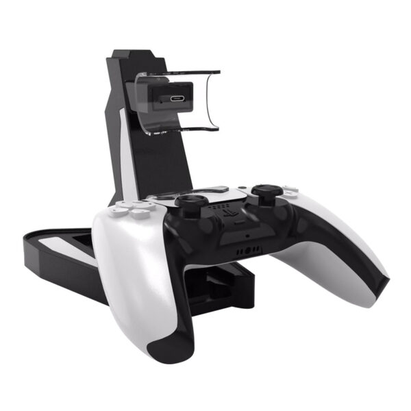 Twin Ladestation passend für PS5 Wireless Controller mit visueller LED Ladestandsanzeige – Bild 3