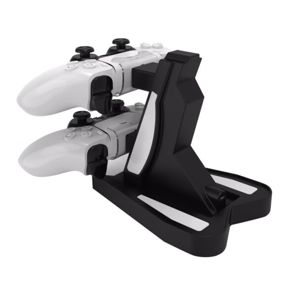 Twin Ladestation passend für PS5 Wireless Controller mit visueller LED Ladestandsanzeige – Bild 2