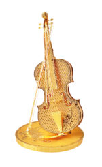 Piececool 3D Metallpuzzle Geige in Gold Modell Nr. P023-G