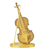 Piececool 3D Metallpuzzle Geige in Gold Modell Nr. P023-G – Bild 3