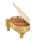 Piececolol 3D Metallpuzzle Grand Piano in Gold Modell Nr. P024-G – Bild 4