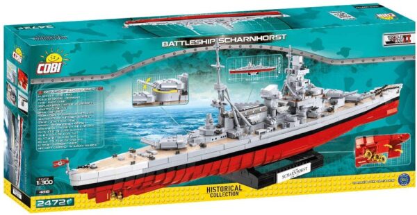 Cobi Battleship Scharnhorst Historical Collection Modell Nr. 4818 – Bild 3