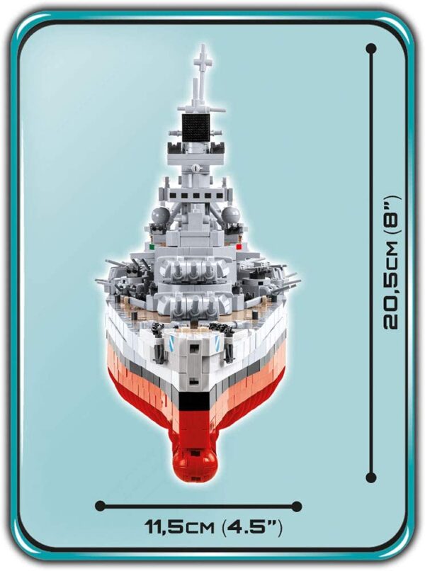 Cobi Battleship Scharnhorst Historical Collection Modell Nr. 4818 – Bild 12