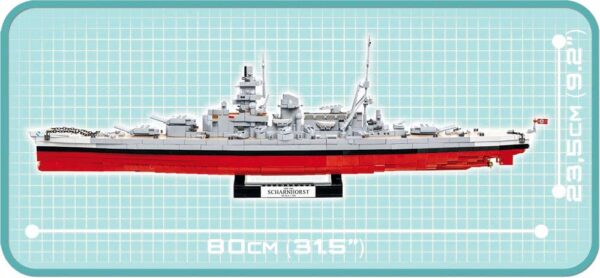 Cobi Battleship Scharnhorst Historical Collection Modell Nr. 4818 – Bild 11