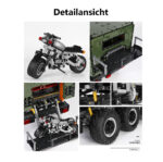 Offroad Wohnmobil Truck Klemmbaustein Bausatz mit Dual Fernbedienung + Power Pack LE-J907 – Bild 6