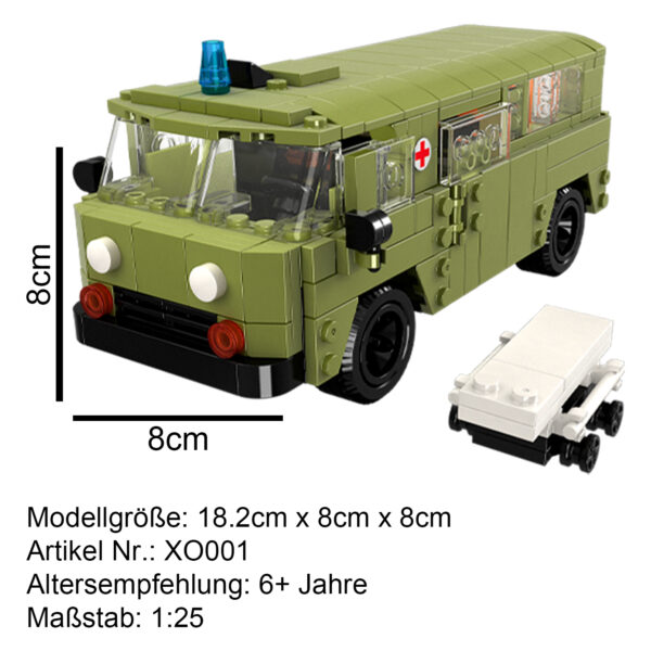 UAZ 452 Buchanka Russischer Militär Kleinbus Modell 1:25 – Bild 4