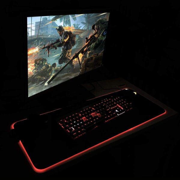 RGB Gaming LED Mauspad, 800 x 300 mm – Bild 4