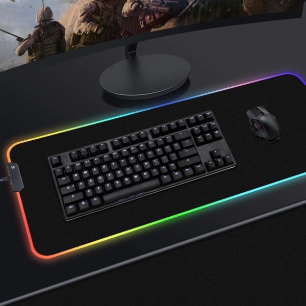 RGB Gaming LED Mauspad, 800 x 300 mm – Bild 5