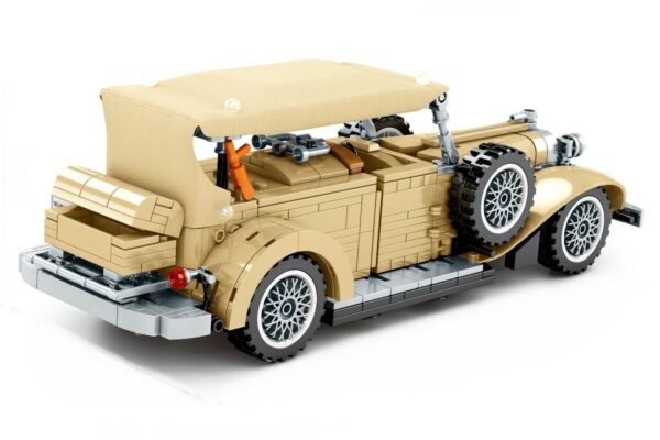 SEMBO BLOCK Oldtimer in Beige mit Pullback Motor Modell Nr. 701900 – Bild 3
