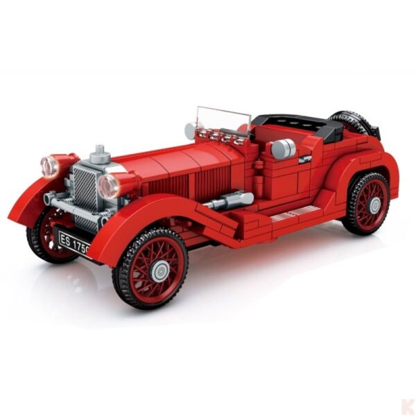 SEMBO BLOCK Oldtimer in Rot Modell Nr. 607404 – Bild 3