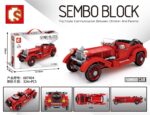 SEMBO BLOCK Oldtimer in Rot Modell Nr. 607404 – Bild 2