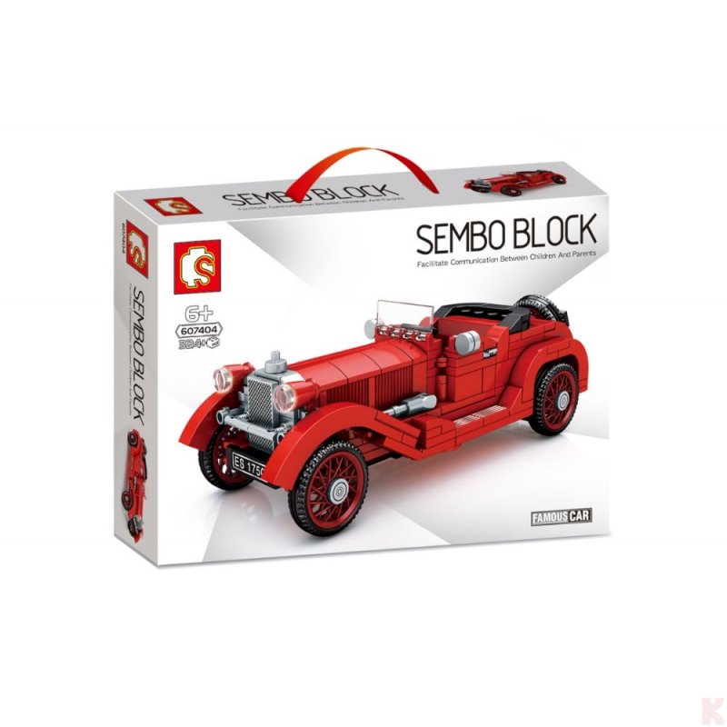 Auto-rot-607404.jpg SEMBO BLOCK Oldtimer in Rot Modell Nr. 607404 – Bild 1