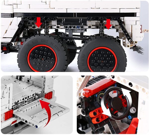 Mould King Geländewagen G700 6x6 Modell Nr. 13061 – Bild 5