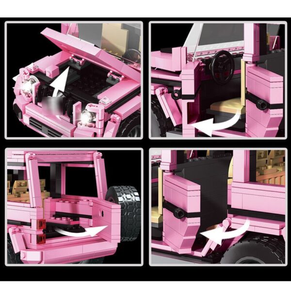 Rael King Kong Barbie Jeep Pink Modell Nr. 50011 – Bild 2