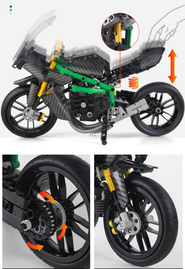 Mould King Motorcycle Modell Nr. 23002 – Bild 6
