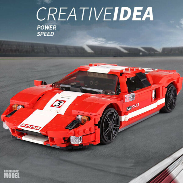 Mould King The Red GT Super Racing Car Modell Nr. 10001 – Bild 3