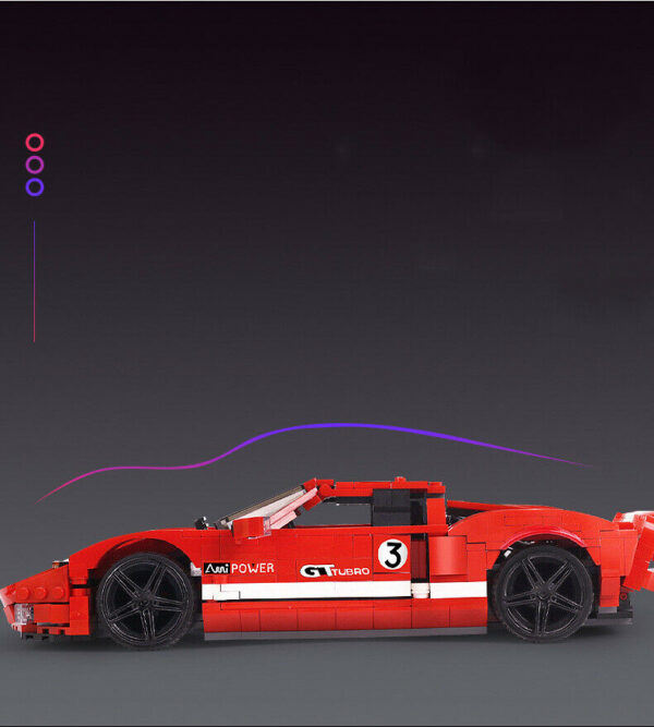 Mould King The Red GT Super Racing Car Modell Nr. 10001 – Bild 2