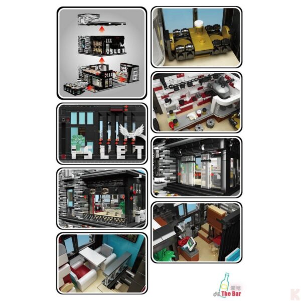 Mould King Pub und Restaurant Bausatz Modell Nr. 16042 – Bild 5