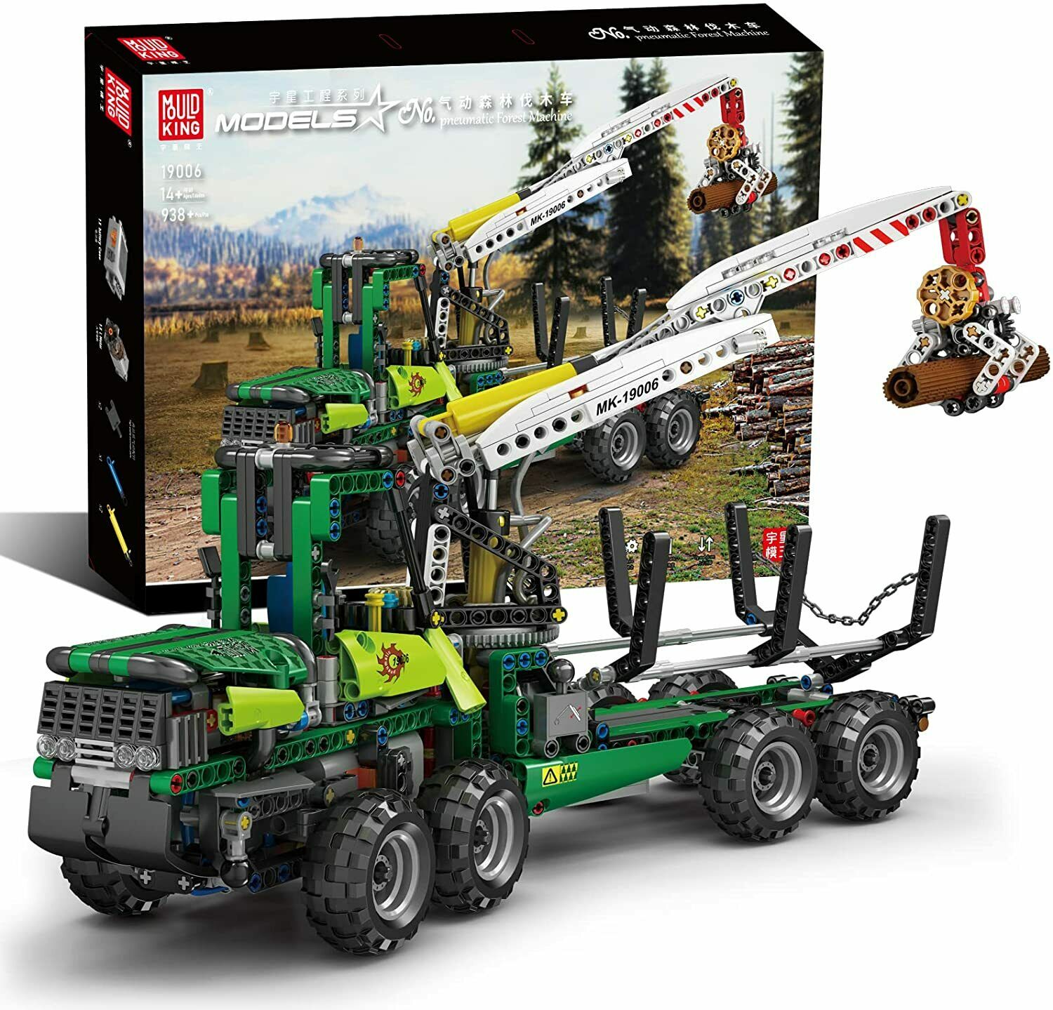 19006.jpg Mould King pneumatic Forest Machine Modell Nr. 19006 – Bild 1