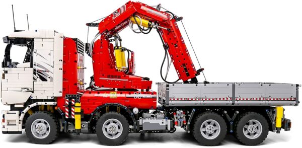 Mould King 19002 Technik Kran LKW Modell, 8238 Teile Technologie Pneumatischer Kranwagen, mit Fernbe – Bild 2