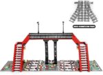 Mould King 12008 Eisenbahnüberführung, 655 Teile World Railway Series – Bild 3
