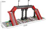Mould King 12008 Eisenbahnüberführung, 655 Teile World Railway Series – Bild 2
