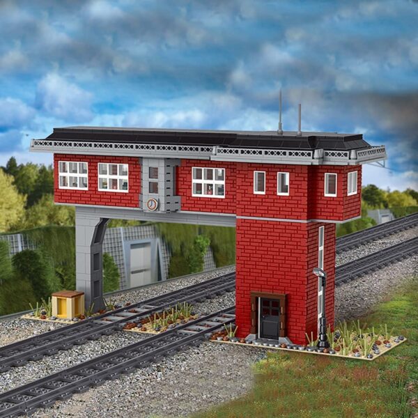Mould king 12009 Zugbahn Signalturm World Railway Series Modellbausatz 1809 Teile – Bild 3