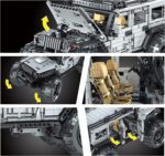 Mould king 15009 Technik Ferngesteuertes SUV Geländefahrzeug ModellBauset, 1288 Teile Off-Roader, Fe – Bild 5