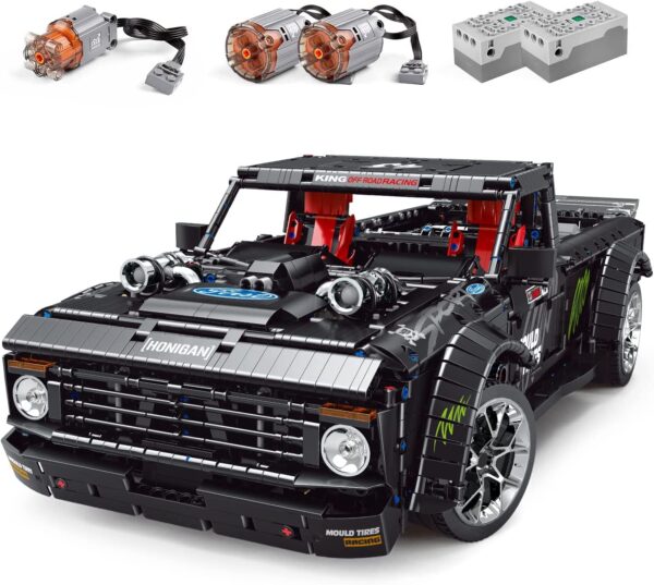 Mould King 13082 Technik Auto Modell, 3695 Teile Sportwagen Mit Motor, Ferngesteuert. Klemmbausteine – Bild 2