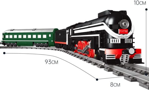 Mould King Dampflokomotive Bausteine Kinder Spielzeug 12005 – Bild 4