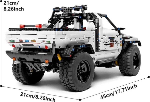 Mould King 18005 Technik Ferngesteuert Geländewagen Bausteine, 2013 Teile Technologie Auto Modell fü – Bild 5