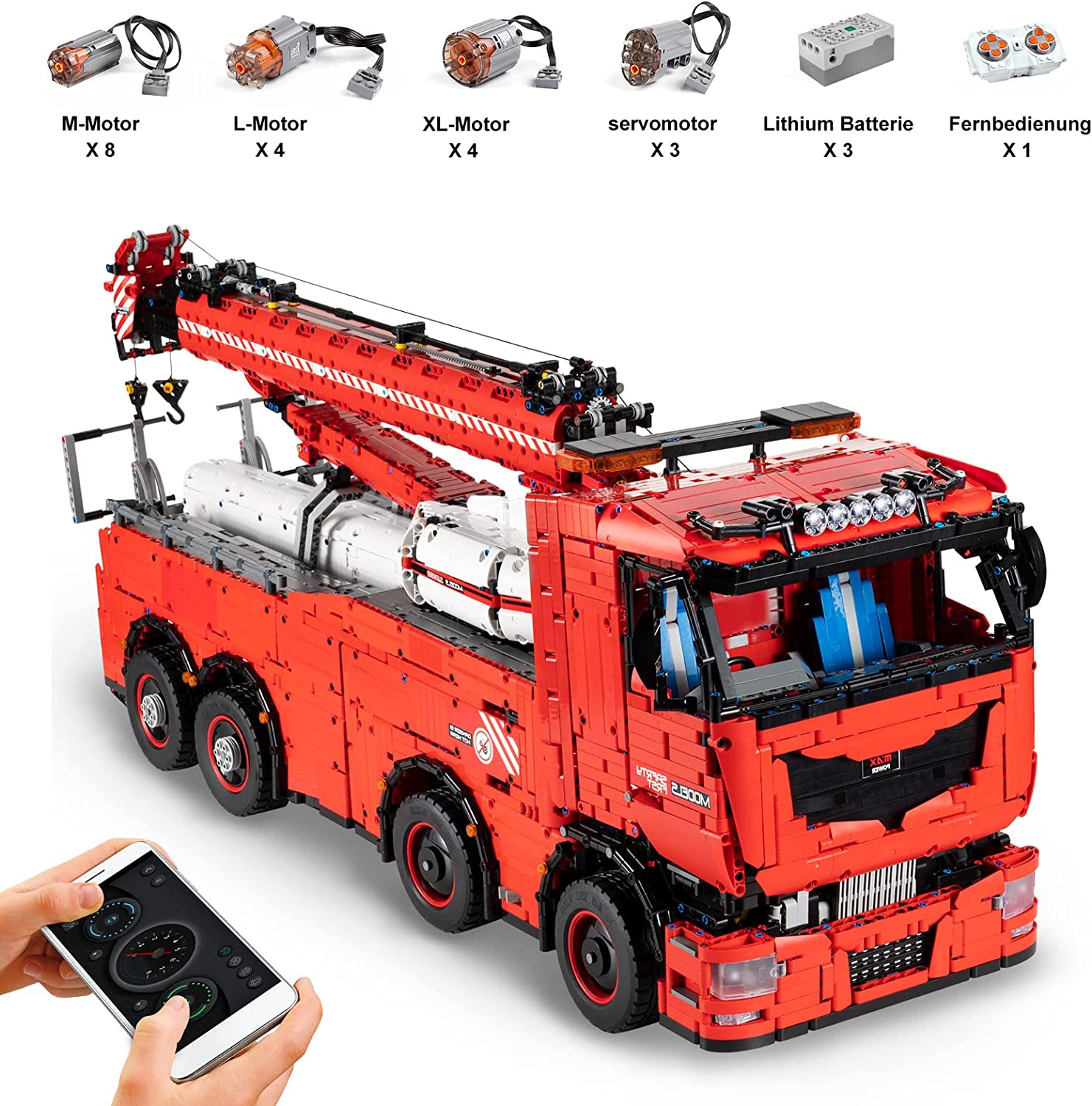 pop.jpg Mould King 19008 - Abschlepp- und Bergungs-Truck RC, 10966 Teile – Bild 1