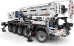 Mould King 17034 Technic Mobiler Schwerlastkran Kran, 2819 Teile, Doppelte Fernbedienung mit 4 Motor