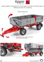Mould King 17021 Technik Traktor Erweiterungspaket, 3098 Teile 4-in-1 Traktormodell Klemmbaustein – Bild 3