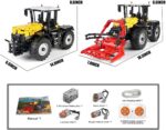 Mould King 17019 - Traktor gelb/schwarz RC – Bild 2