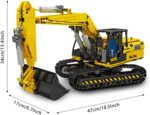 Mould King 17032 Technik Ferngesteuerter Raupenbagger Modell mit App Dual Control