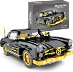 Mould King 10005 Technik Flügeltürer Oldtimer Auto für 1957 300SL, 886 teile Klemmbausteine Technik