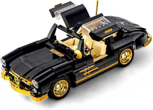 Mould King 10005 Technik Flügeltürer Oldtimer Auto für 1957 300SL, 886 teile Klemmbausteine Technik – Bild 5