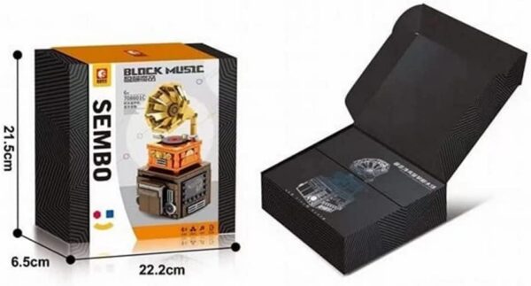 708601C Sembo – Grammophon Bluetooth-Lautsprecher aus Klemmbausteinen mit 253 Bauelementen. Kompatib – Bild 3