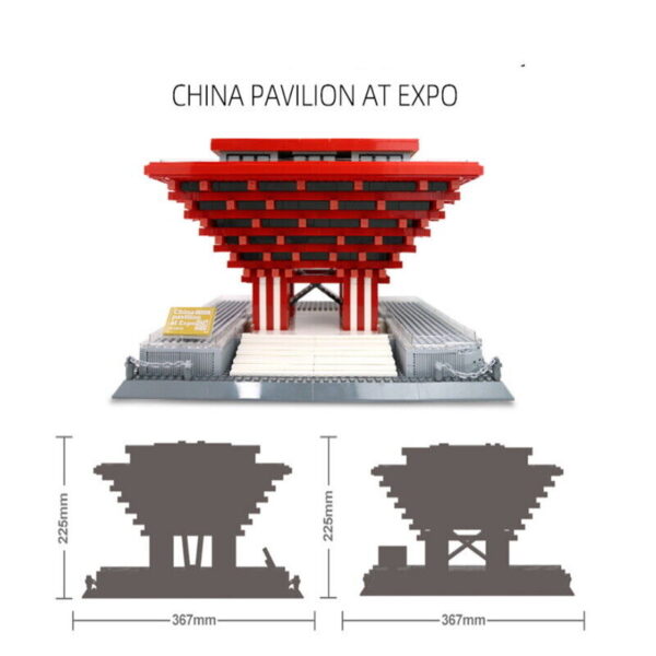 Wange 7210 Architektur China Pavillon 3049 Teile – Bild 2