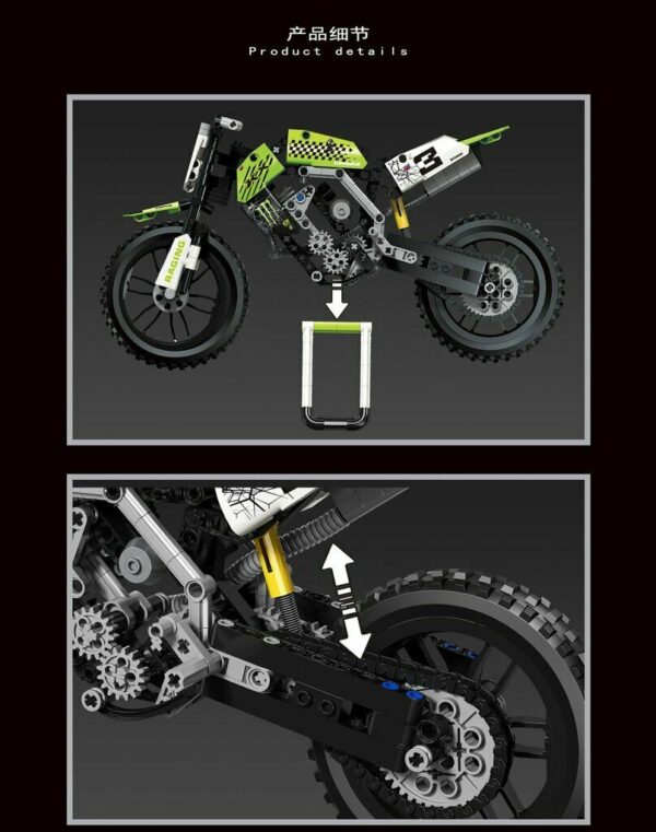 Leier 50005-1 Motorrad KX450 Klemmbausteine – Bild 3